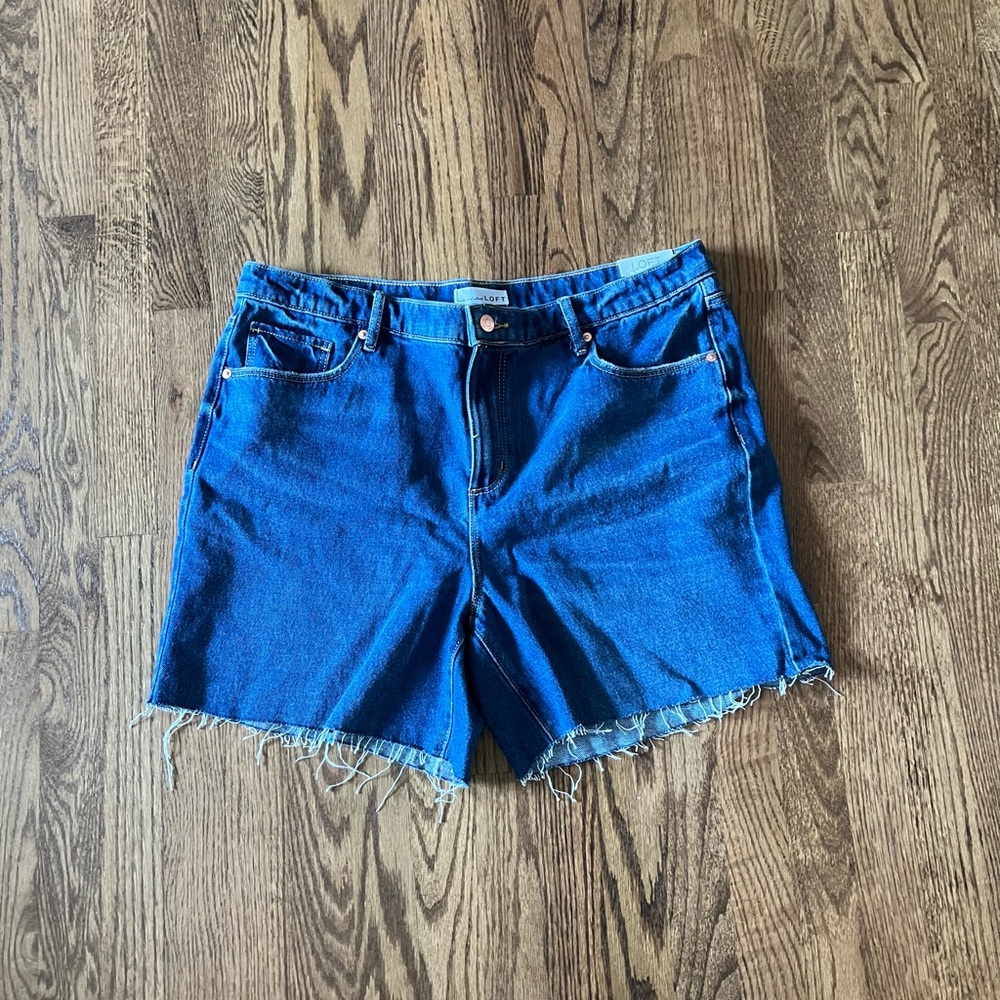 Blue Women's Denim Cutoff Shorts